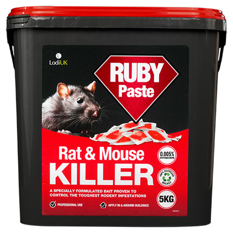 Ruby Paste Rat and Mouse Killer 10g Difenacoum Sachets